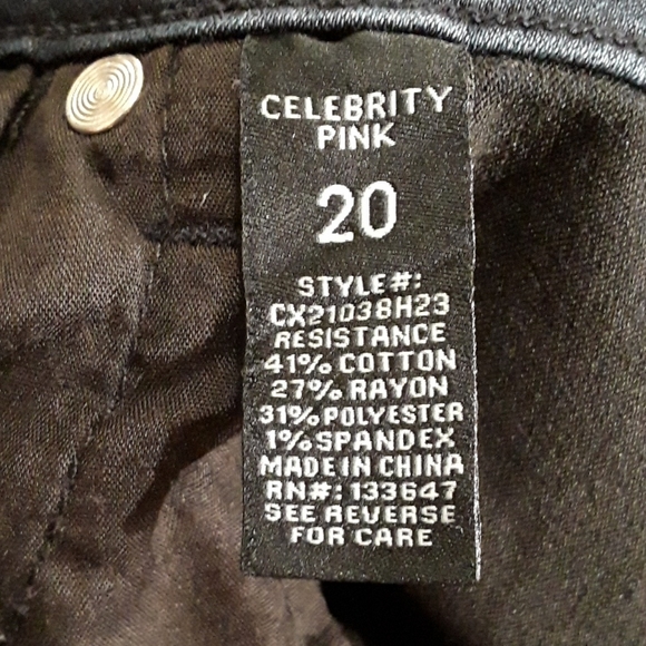 Celebrity Pink Dawson Super Skinny Jeans. Women's Plus Size: W20x29L. - Picture 7 of 9